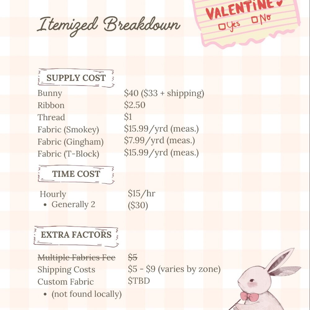 Handmade College Jellycat Bunniesπ§‘ - Picture 14 of 14